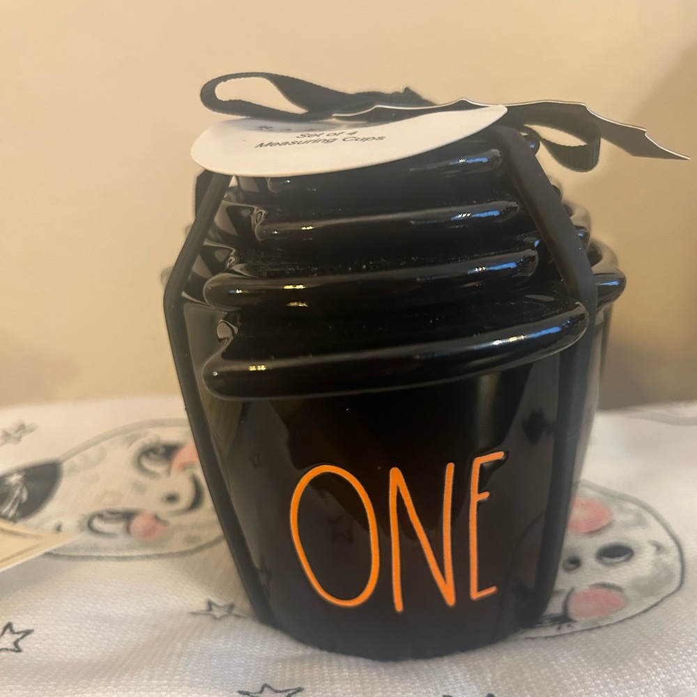 Rae Dunn Black Halloween Measuring Cups